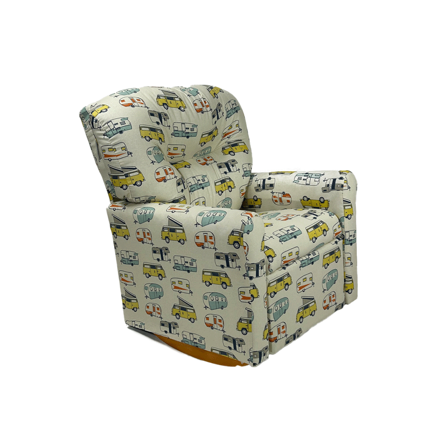 Kids Rocker Recliner Chair (Ages 2-7) - Camper Fabric