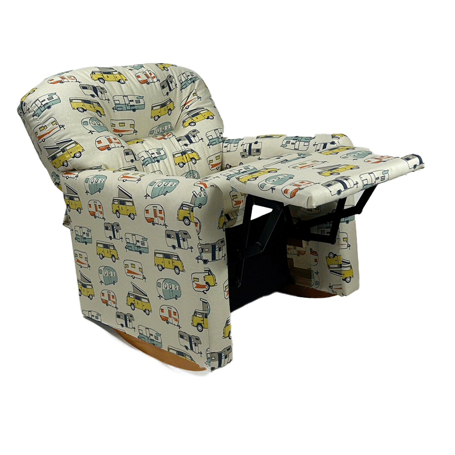 Kids Rocker Recliner Chair (Ages 2-7) - Camper Fabric