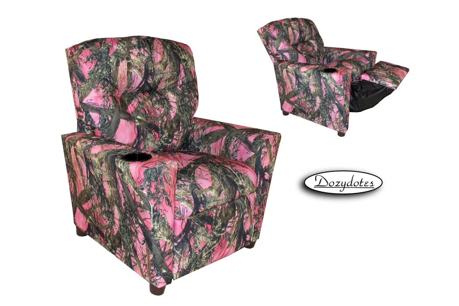 Kids Recliner Chair (Ages 2-7)  - TrueTimber Pink Camo