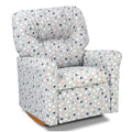 Kids Rocker Recliner Chair (Ages 2-7) - Free Dots French Grey